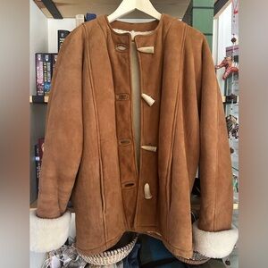 Vintage Shearling Suede Jacket